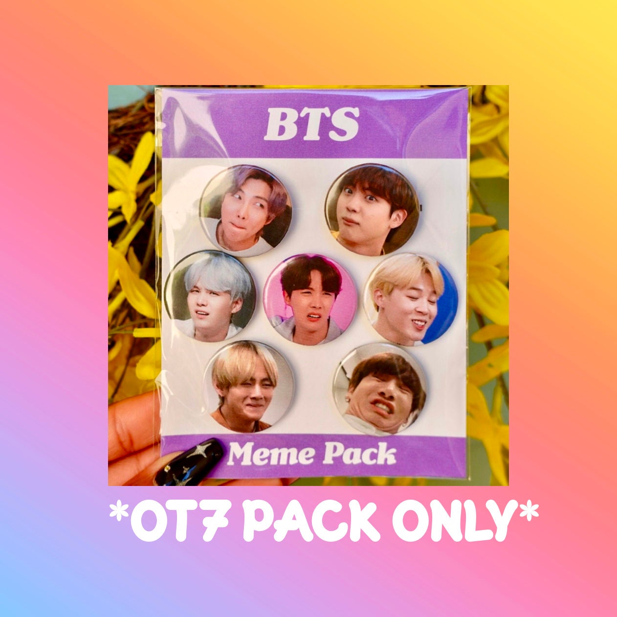 BTS Meme Buttons *PACK* - Etsy