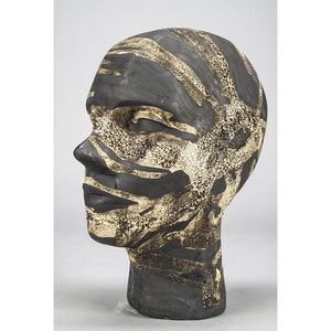 Head, ceramic sculpture, sculpture, design, handmade, unique, unikat, rzeźba ceramiczna, rzeźba, "Głowa", dizajn, rzemiosło