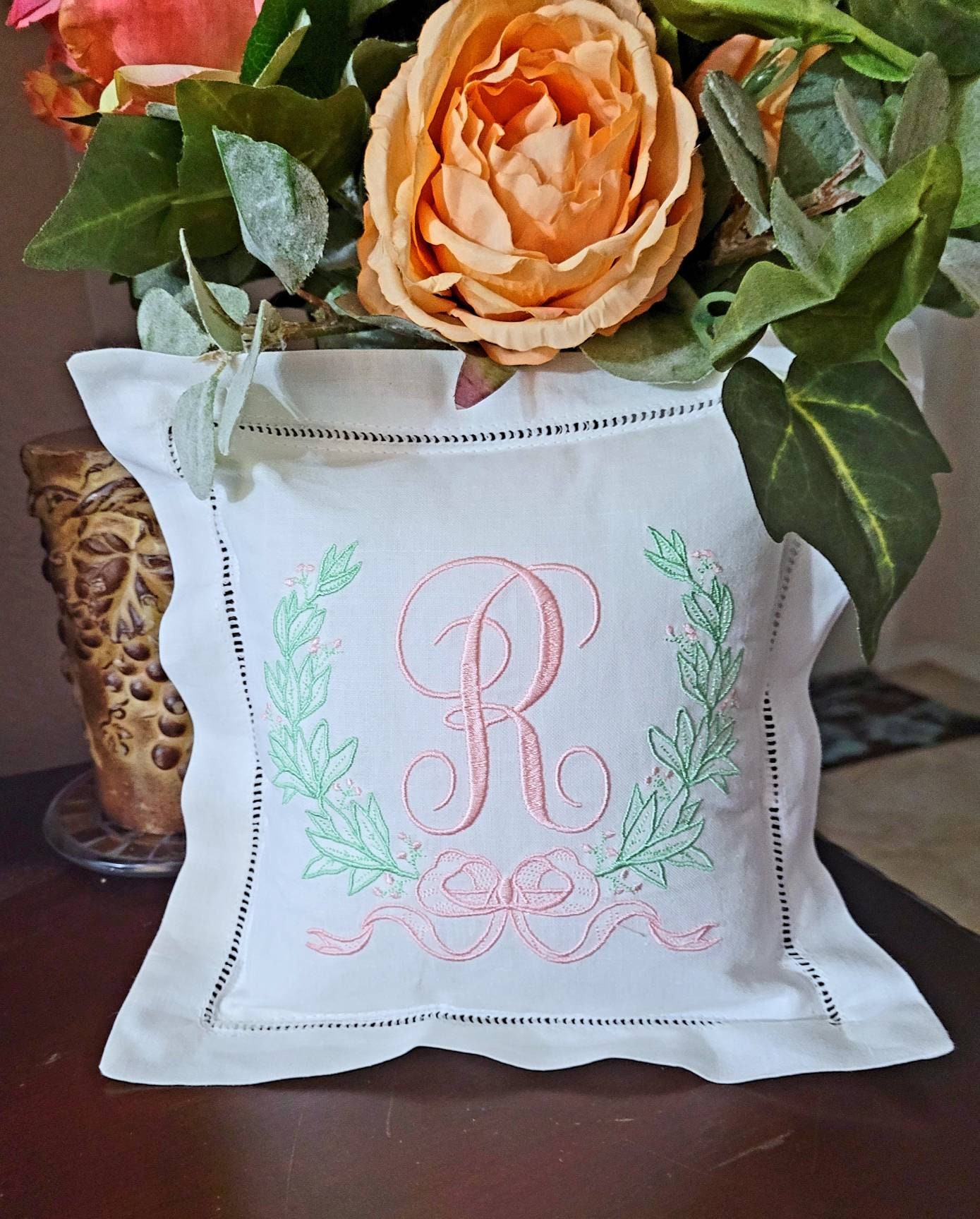 Crest Monogram Pillow Cover, Family Crest Monogram Pillow, Wedding Gift –  Amore Beauté