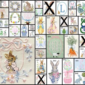 Easter Basket Bow Monogrammed Fabric Ribbon image 18