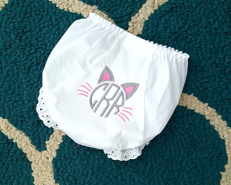 Diaper Cover Monogrammed White Eyelet Bloomers Diaper Cover Etsy