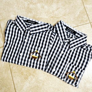 Monogrammed Gingham Shirt: Custom Cotton Oxford Button Down image 6