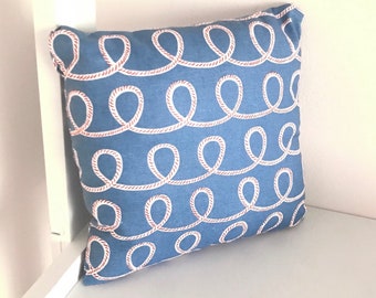Rope pillows | Etsy Light blue pillow | Etsy