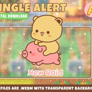 Cute Bear Stream Alerts New Raid