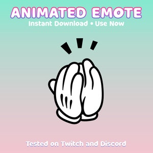 Clapping Hands Animated Emote - twitch discord youtube and more!