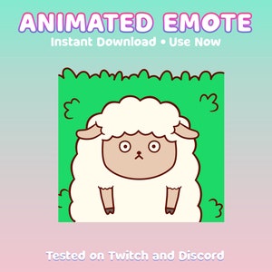 Cute Sheep Animated Emote
