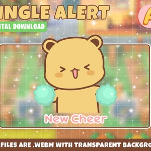 Cute Bear Stream Alerts New Cheer
