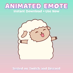 Cute Sheep Animated Emote
