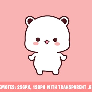 Animated Twitch Emote, Bear Emote, Dance Bear Emote, Cute Bear Emote, Funny Emote, For Streamers-Instant Download/Ready to Use