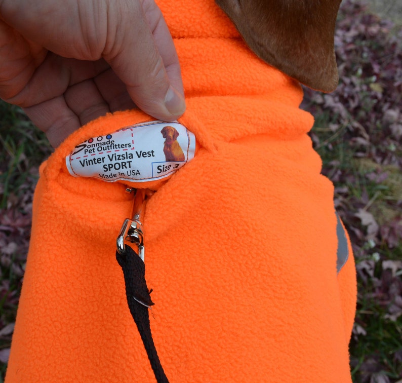 Vinter Vizsla Vest Fleece Winter Dog Jacket Warm Dog Coat Etsy
