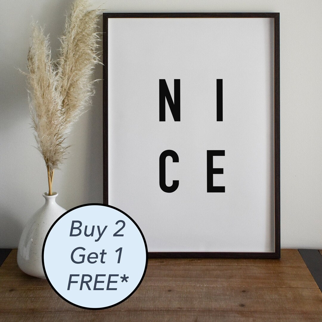 NICE Wall Art Living Room Art Print NICE Travel Print Etsy