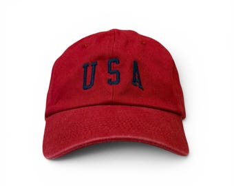 Gorra roja de papá de EE. UU.