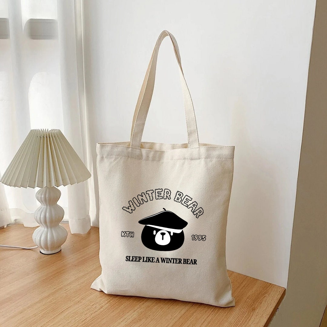 BTS Taehyung V Winter Bear Tote Bag - Etsy