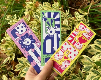 Set of 3 Double-sided Bookmarks