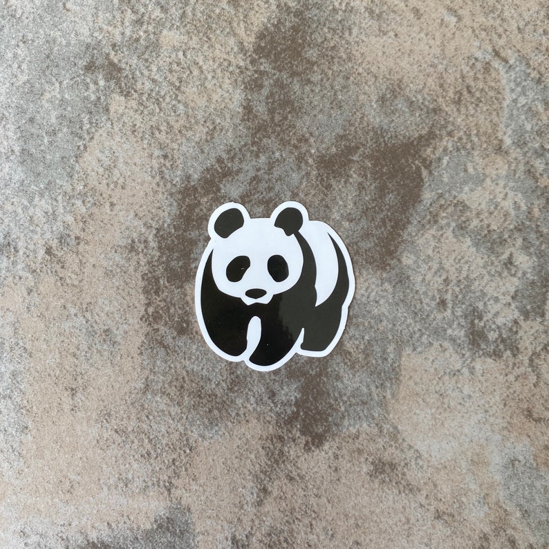 Black and White Panda Sticker hydro flask sticker animal | Etsy