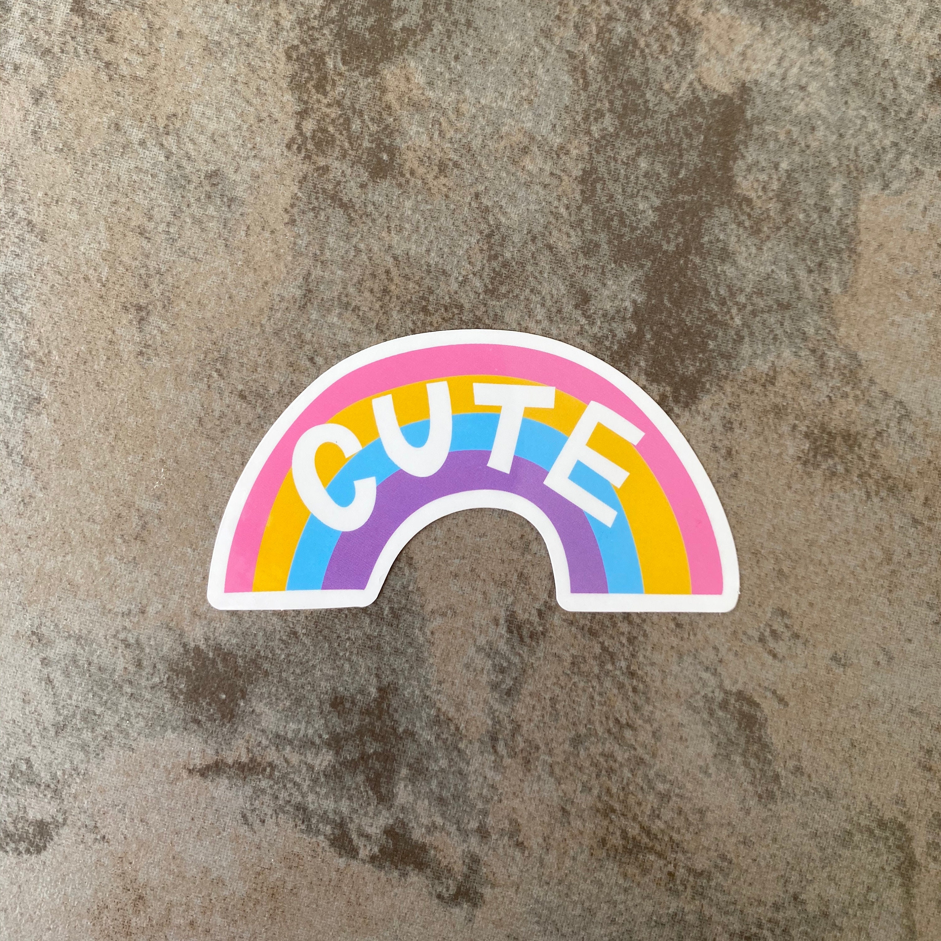 Cute Rainbow Sticker girly stickers laptop decals hydro Etsy