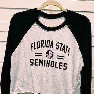 Florida State University long sleeve crop top