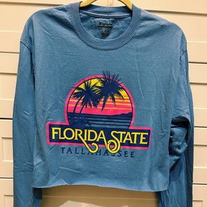 Florida State University long sleeve crop top