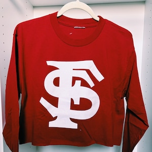 Florida State University long sleeve crop top