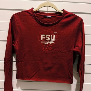 Florida State University long sleeve crop top
