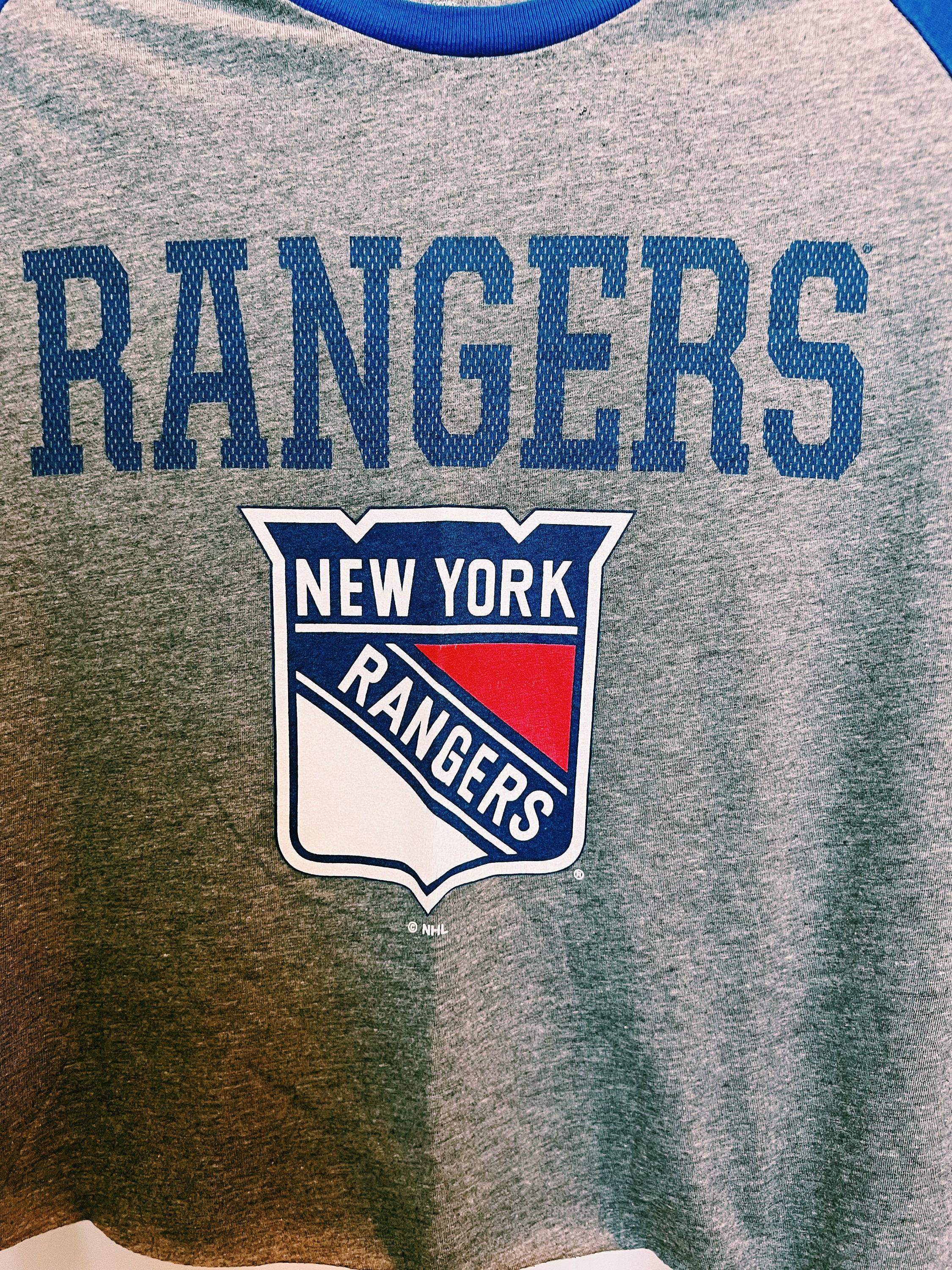 New York Rangers Tie Dye Crop Top Women's NY Rangers 