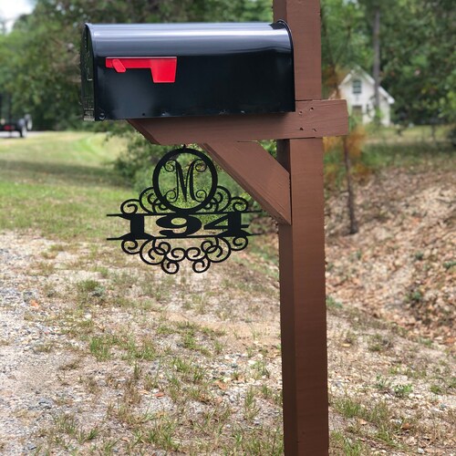 Mailbox Post Number Sign number Plaque Only Address Number Etsy