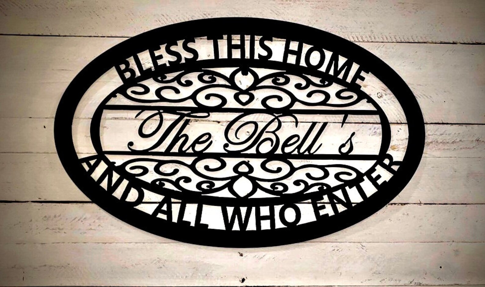 Bless This Home Custom Metal Sign Etsy
