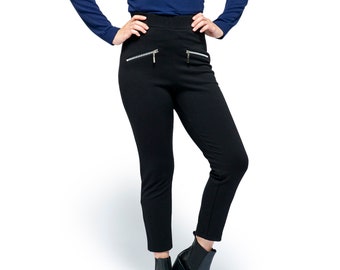 Black Legging Pants with zipper pockets, Yoga Pants for Women with Pockets High Waisted Leggings with Pockets Workout Leggings for Women