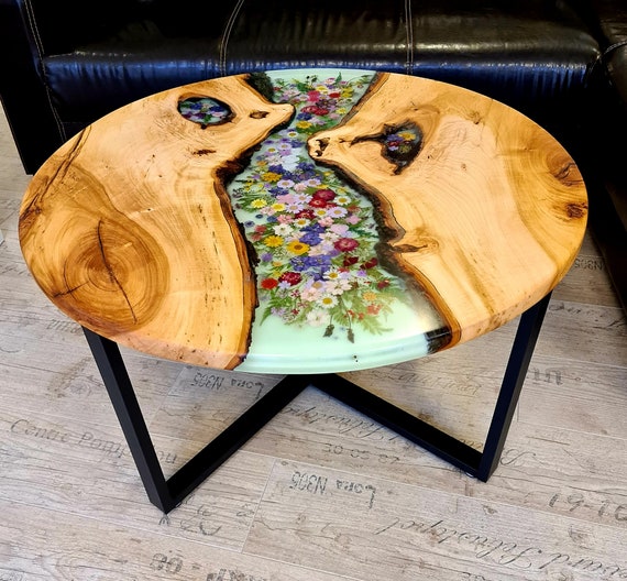 Epoxy cheap table art