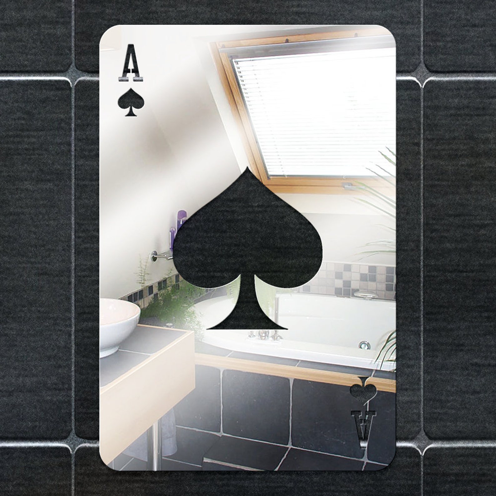 Acrylic Ace of Spades Mirror Size 100 mm to 1200 mm Etsy