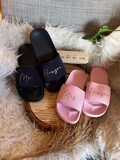 Personalized bathing slippers with name, bathing shoes, flip-flops, perfect gift, wellness, wedding, birthday product logo