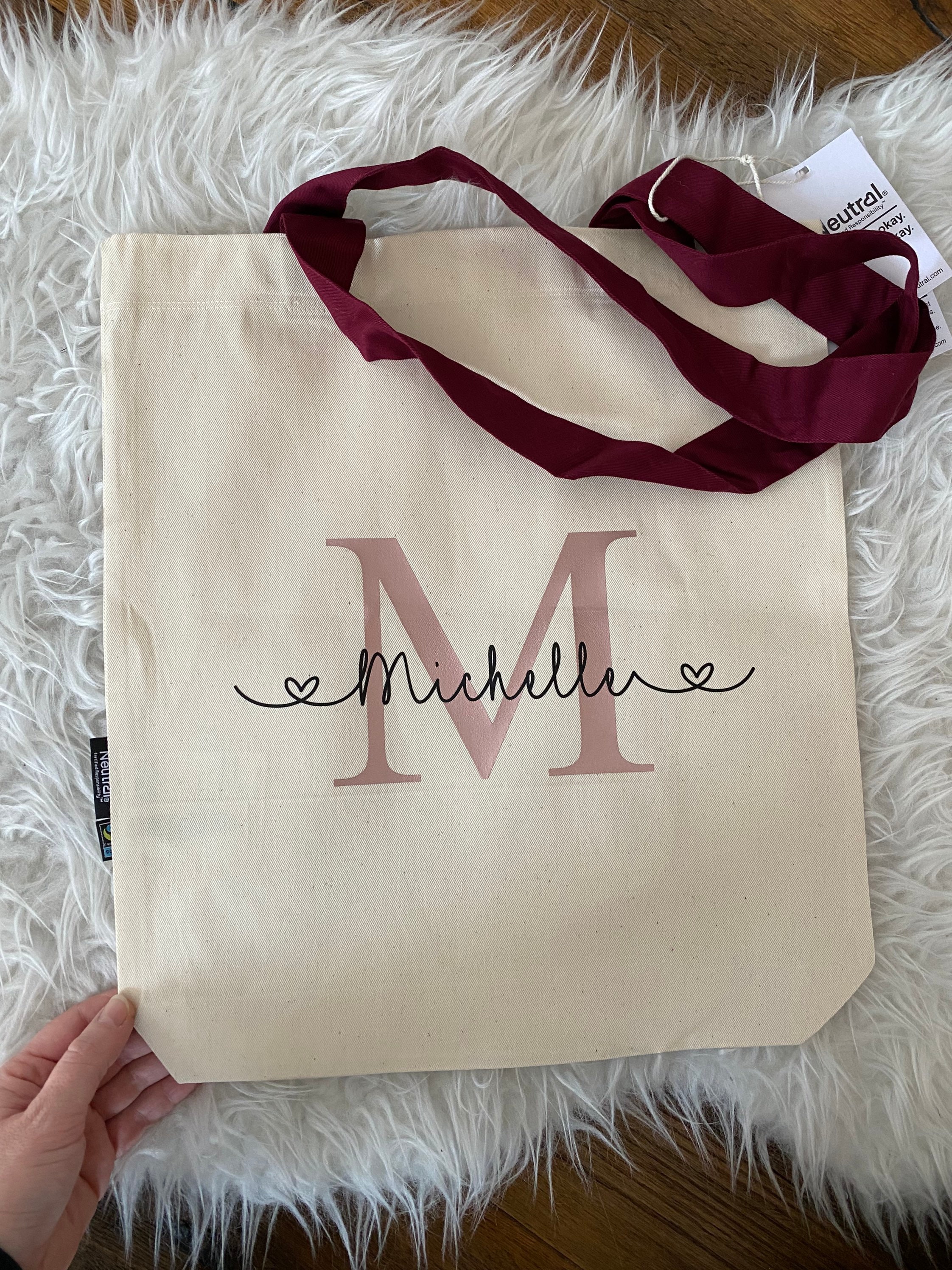 Tote bag personalized gift Easter birthday accessories bag jute bag n…
