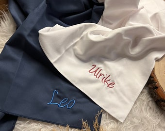 Asciugamano sportivo in microfibra personalizzato con nome, asciugamano da viaggio sportivo per palestra, regalo in microfibra ricamato