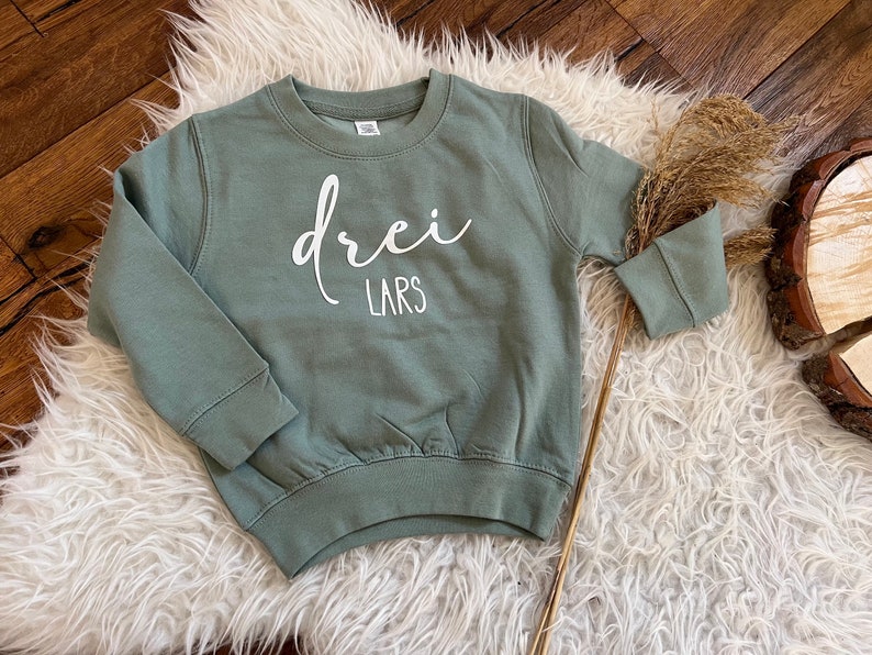 Birthday sweater personalized with name and number sweatshirt gift birthday Christmas sweater image 8