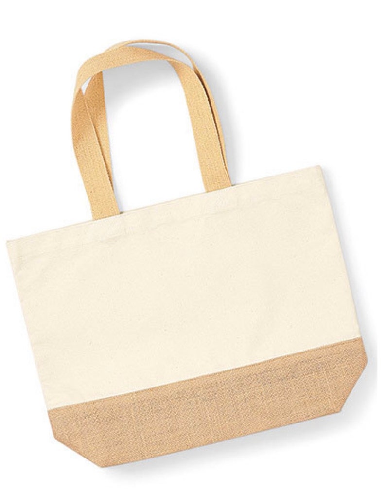 Shopping bag bag personalized xxl gift shopper birthday accessories bag jute bag grandma fair trade eco fabric bag fabric image 6