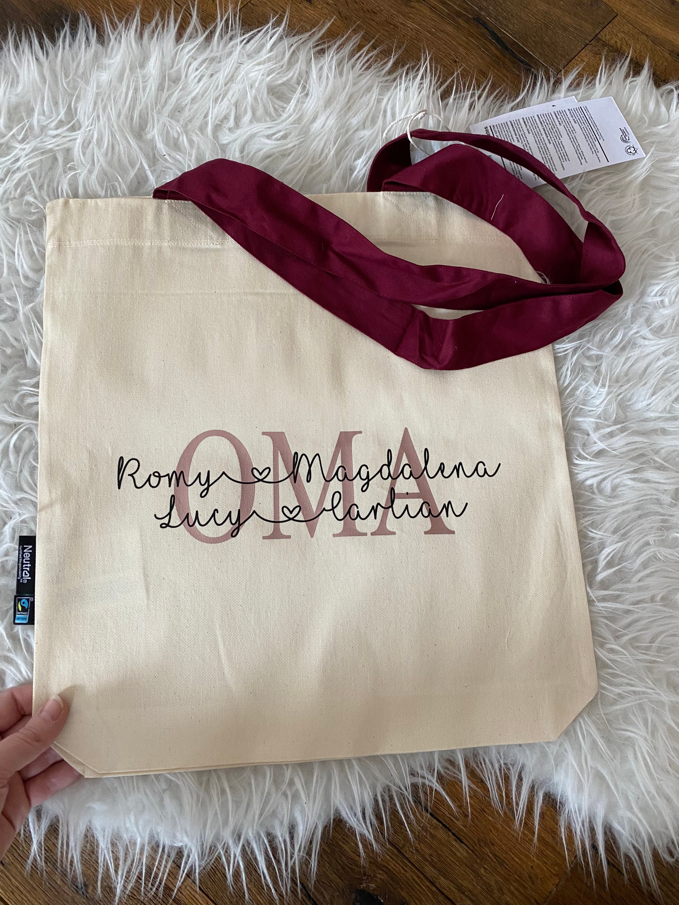 Tote bag personalized gift Easter birthday accessories bag jute bag n…