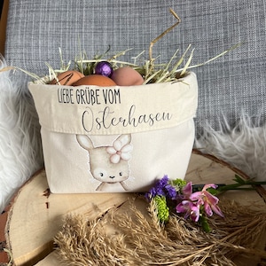 Osterkorb personalisiert, osterbeutel, ostertasche, personalisiert Ostern Geschenk, Baumwolle, Tasche, Accessoires, junge, Mädchen, 50361