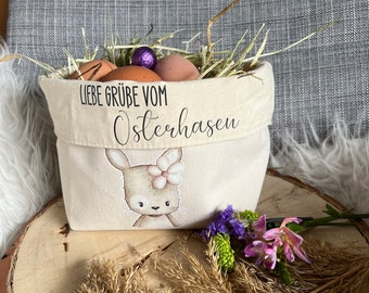 Osterkorb personalisiert, osterbeutel, ostertasche, personalisiert Ostern Geschenk, Baumwolle, Tasche, Accessoires, junge, Mädchen, 50361