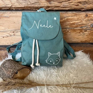 Sac à dos pour enfants personnalisé, cadeau individuel temps de maternelle, sac maternelle, renard d'anniversaire animal personnalisé