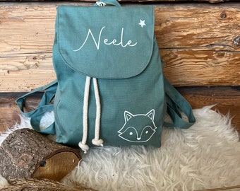 Children's backpack personalized, individual gift kindergarten time, bag kindergarten, personalized animal birthday fox