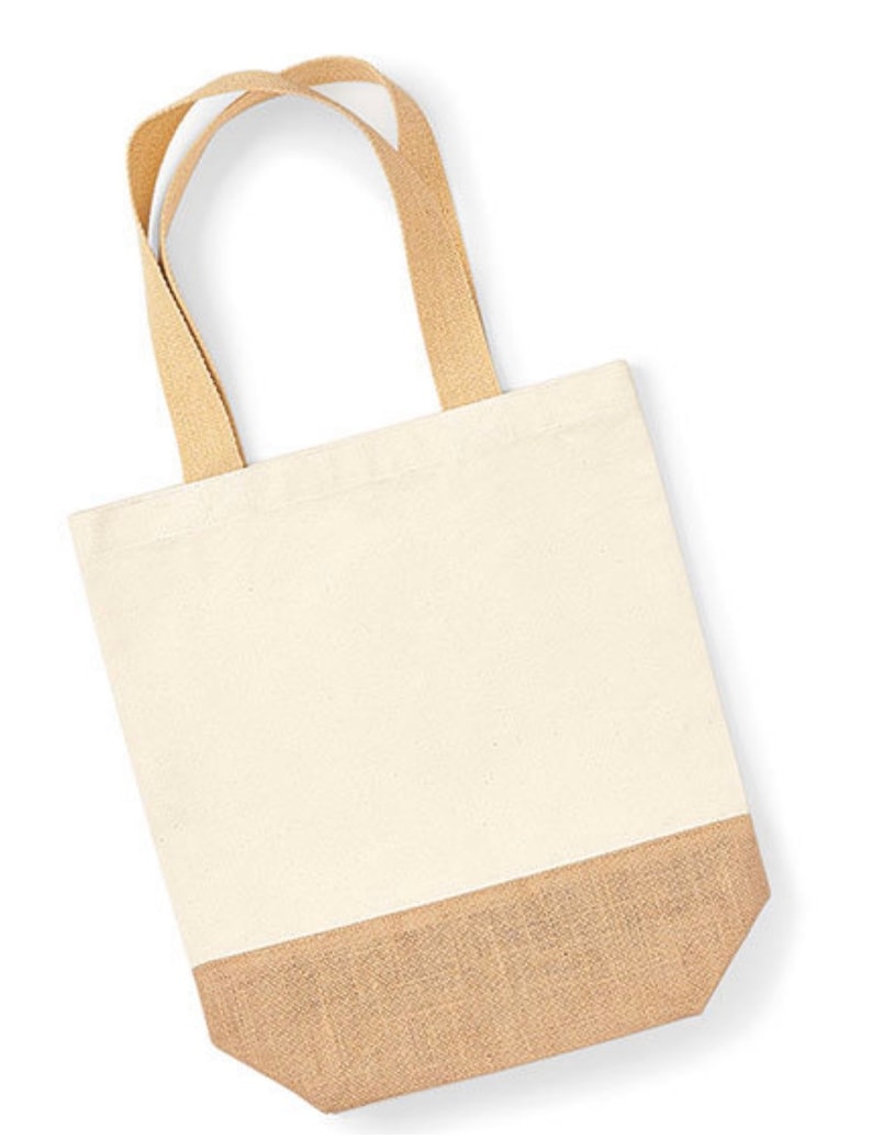 Shopping bag bag personalized xxl gift shopper birthday accessories bag jute bag grandma fair trade eco fabric bag fabric image 9