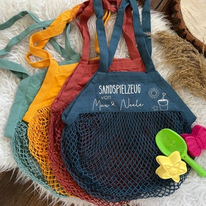 Personalized bag for sand toys, sandals vacation beach gift bathing bag children