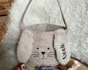 Easter basket personalized, Easter bag, Easter bag, personalized Easter gift, jute, bag, accessories, boy, girl, rabbit