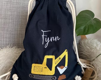 Borsa da palestra personalizzata con nome, borsa da palestra per cambio vestiti, borsa da scuola, asilo, compleanno, borsa da palestra
