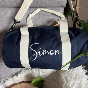 Sporttasche personalisiert - Personalisierbar mit Name - Turntasche Duffle Bag für Mädchen Geschenk zum Geburtstag Jungen Sport Tasche