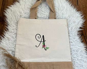 Shopping bag bag personalized xxl gift shopper birthday accessories bag jute bag mom fair trade eco bag fabric