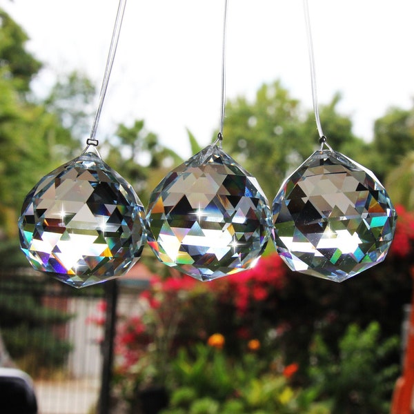 4 cm crystal ball,Hanging Crystal Suncatcher,Hanging crystal,