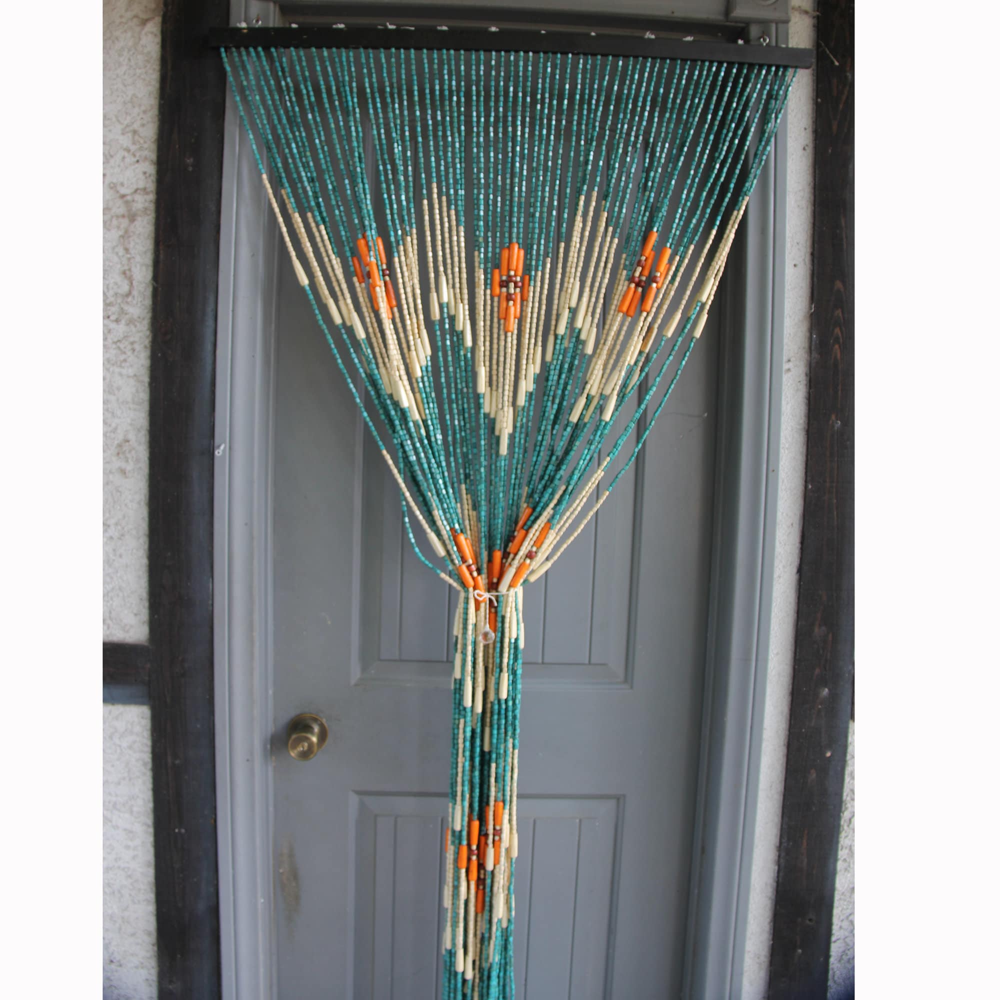 Hand Made Bamboo Wood Beaded Curtain-Doorway Curtain Divider | Etsy