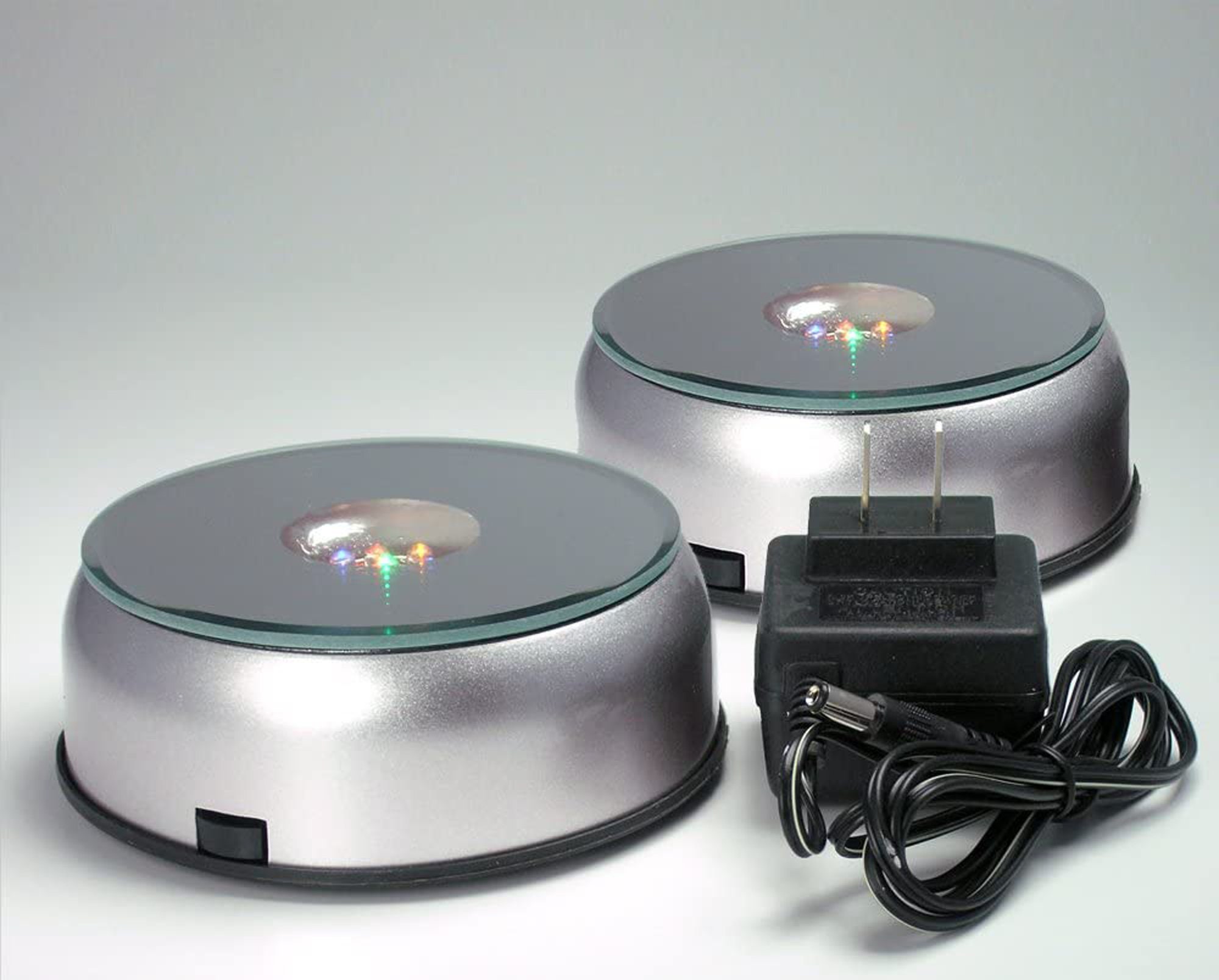 DESIGNS Display Base LED Lighted Silver Mirrored Top 7 Cycling Etsy