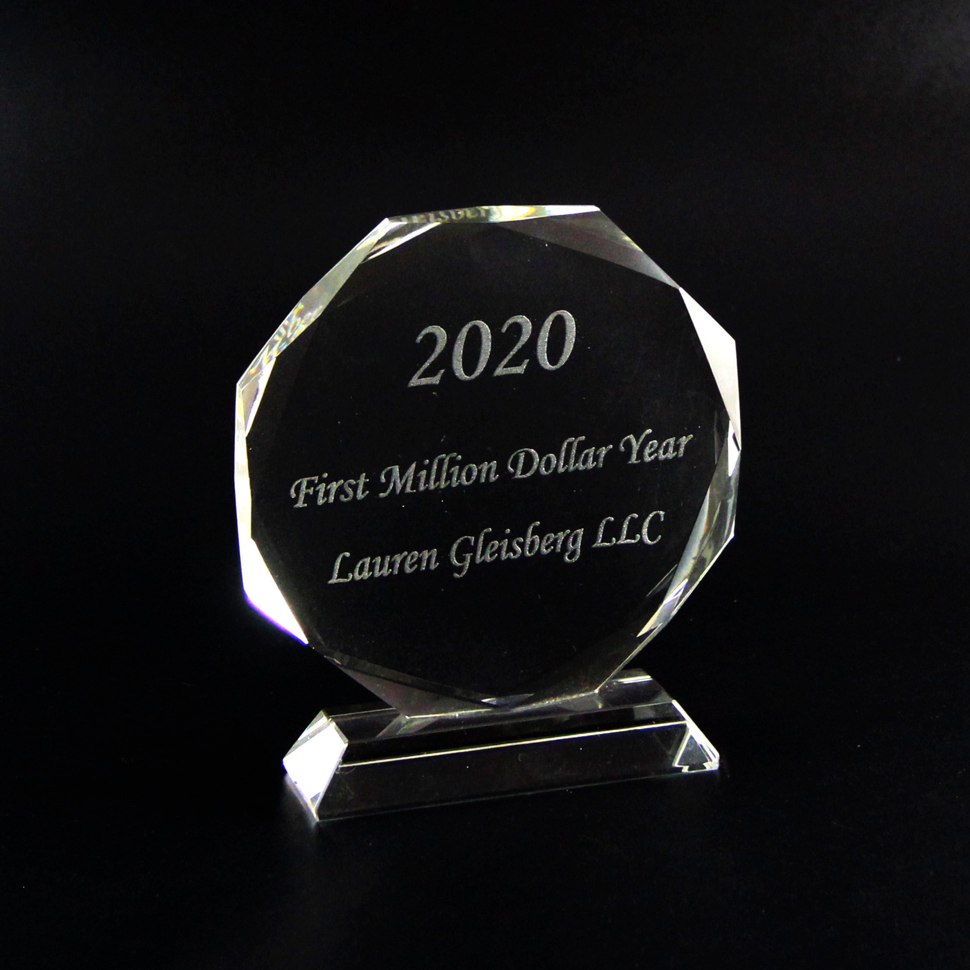 Personalized Crystal Employee Retirement Appreciation Gift Etsy Canada